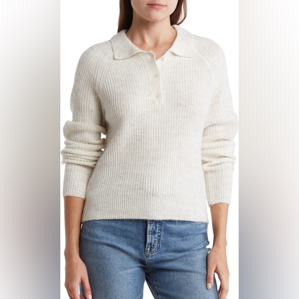 Sophie Rue Long‎ Sleeve Polo Sweater xl